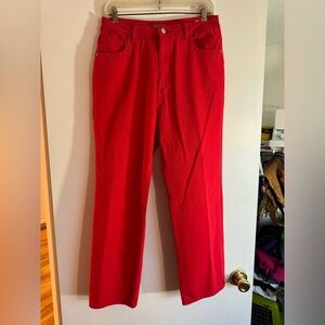 DL1961 Red Cropped Jeans